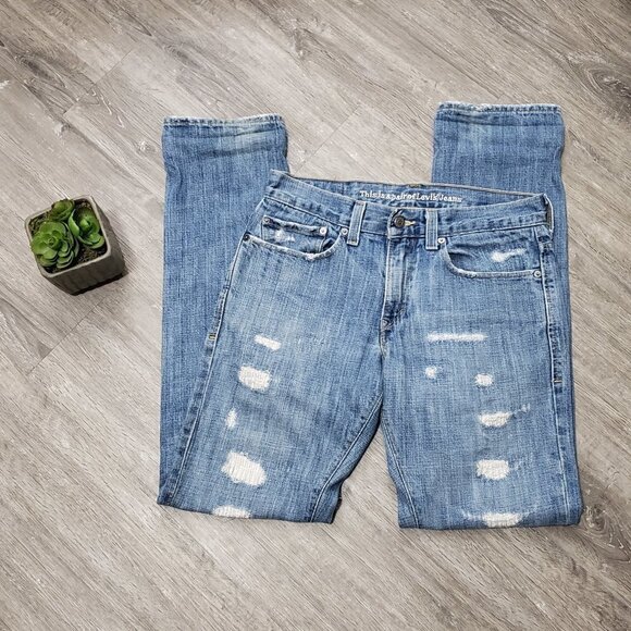 Vintage Levi's 511 Redone Jeans Sz 32 Mens - Picture 1 of 12
